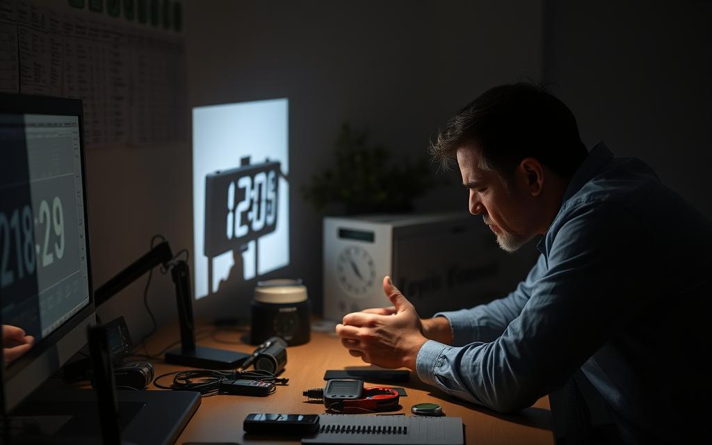 troubleshooting projection clock issues